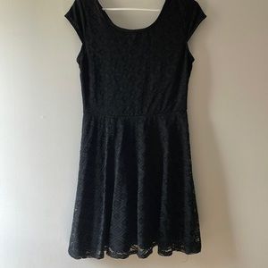 Scoop neck little black dress